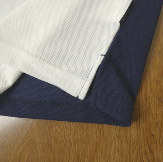 50%OFF！スタンリーブラッカー(stanley blacker) ポロシャツ メンズ 春夏 半袖 ボーダー  紺×エンジ×白　0288 　M L