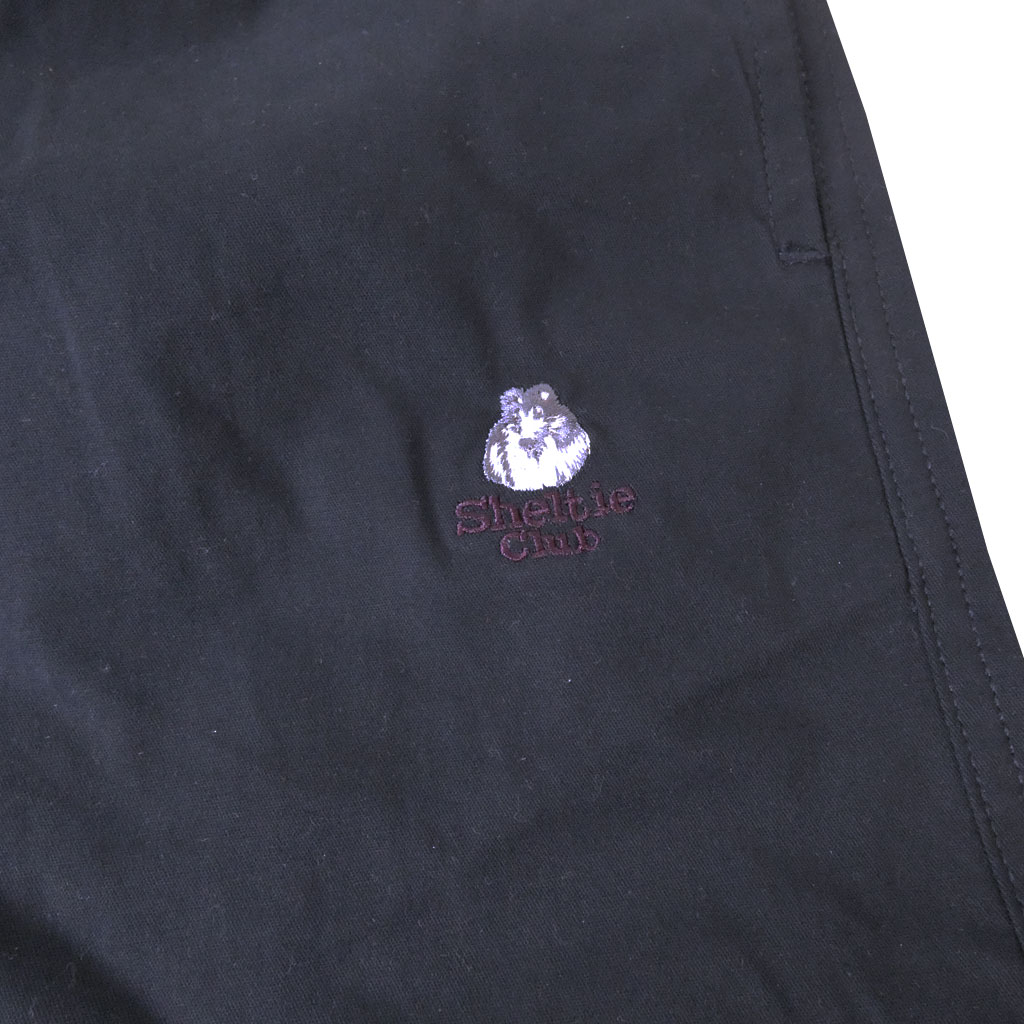 ハーフパンツ メンズ 春夏 コットン 綿100% パンツ ストレッチ ツイル シェルティクラブ (SheltieClub) 半ズボン ネイビー 紺 6479  M
