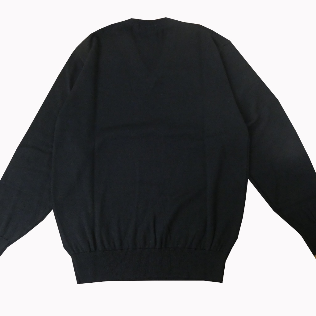 BON GIOVANE（ボンジョバネ）のVネックセーター 黒 ブラック  0315　M