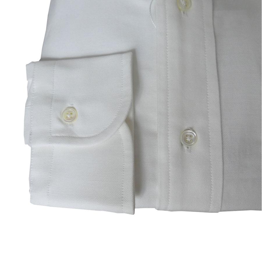 【再入荷】J.PRESS(ジェイプレス) ボタンダウンシャツ メンズ長袖ワイシャツ オックスフォード ホワイト 　XL（衿43-裄丈86cm）