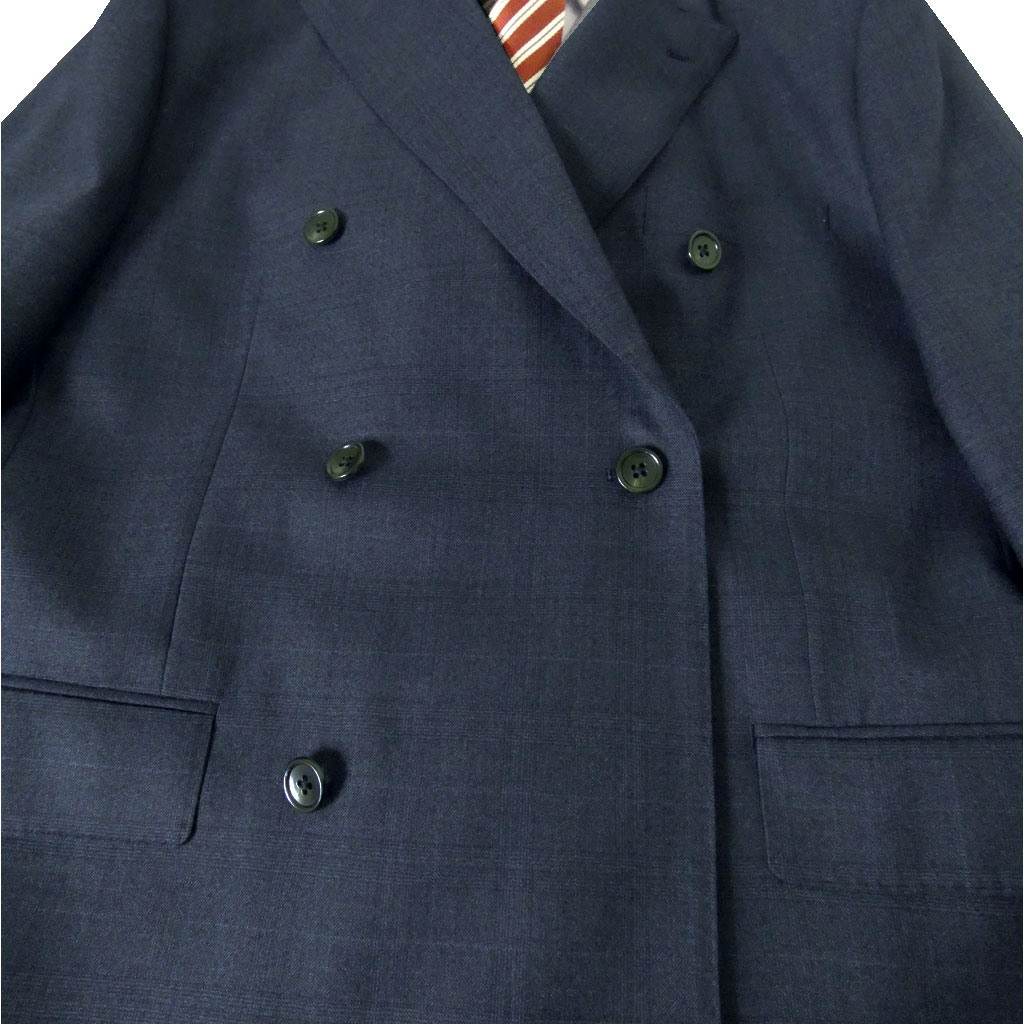 スーツ メンズ 秋冬春 ダブルスーツ 6つボタン アランドロン