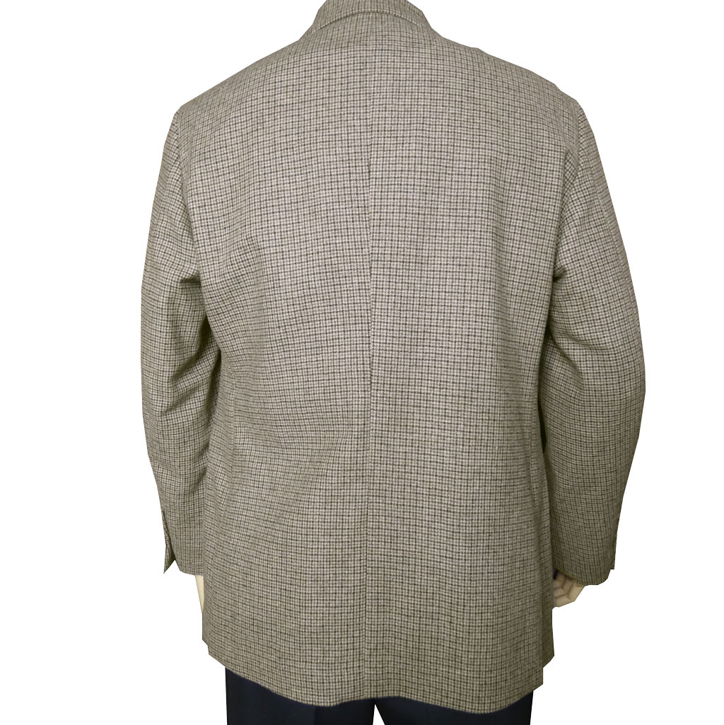 ジャケット メンズ 秋冬春 2つボタン アンコンジャケット スタンリーブラッカー(stanley blacker) ガンクラブチェック  ベージュ系 0352  ABM  ABL