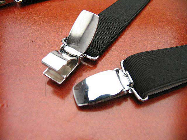 タキシード・モーニング共用のサスペンダー黒  M  L