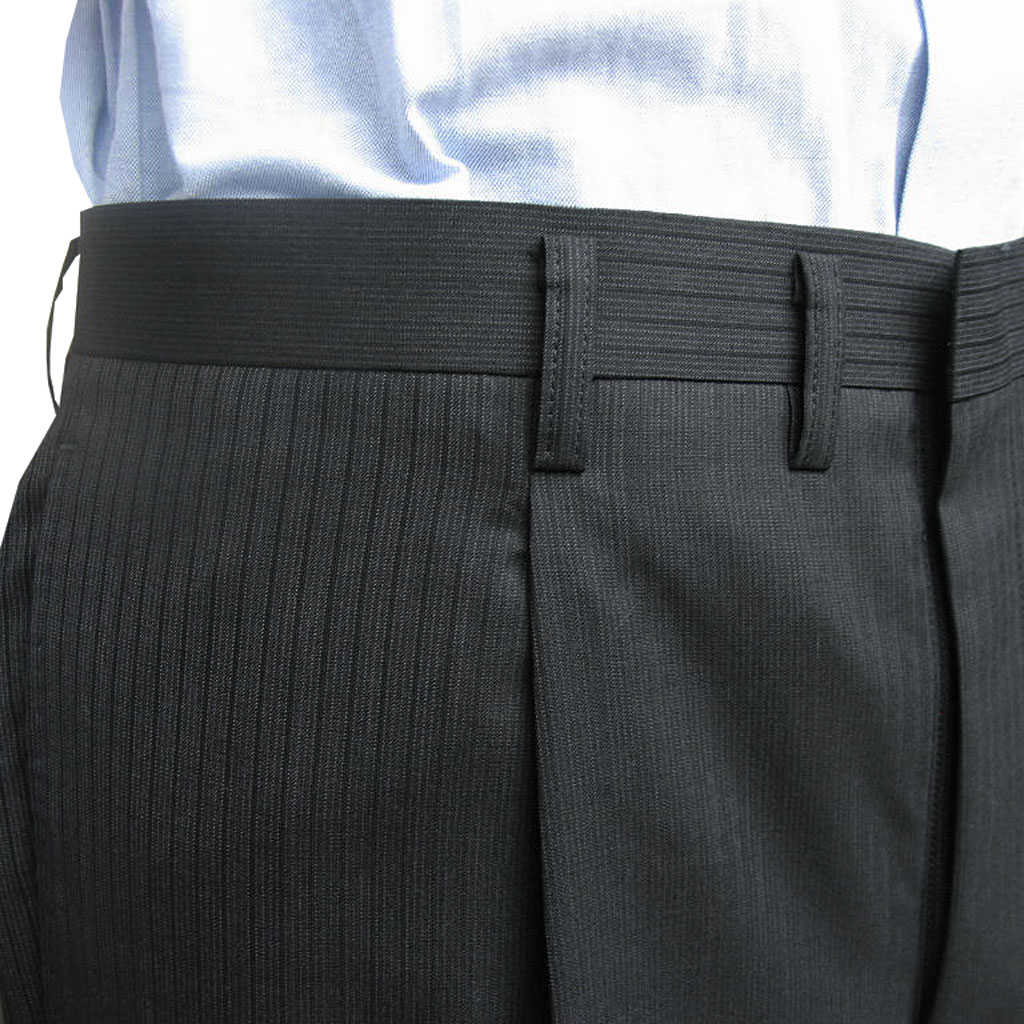 スーツ メンズ 春夏 シングルスーツ 2つボタン ミユキ(MIYUKI) 御幸 ビジネススーツ ストライプ  チャコールグレー 0223 BB4