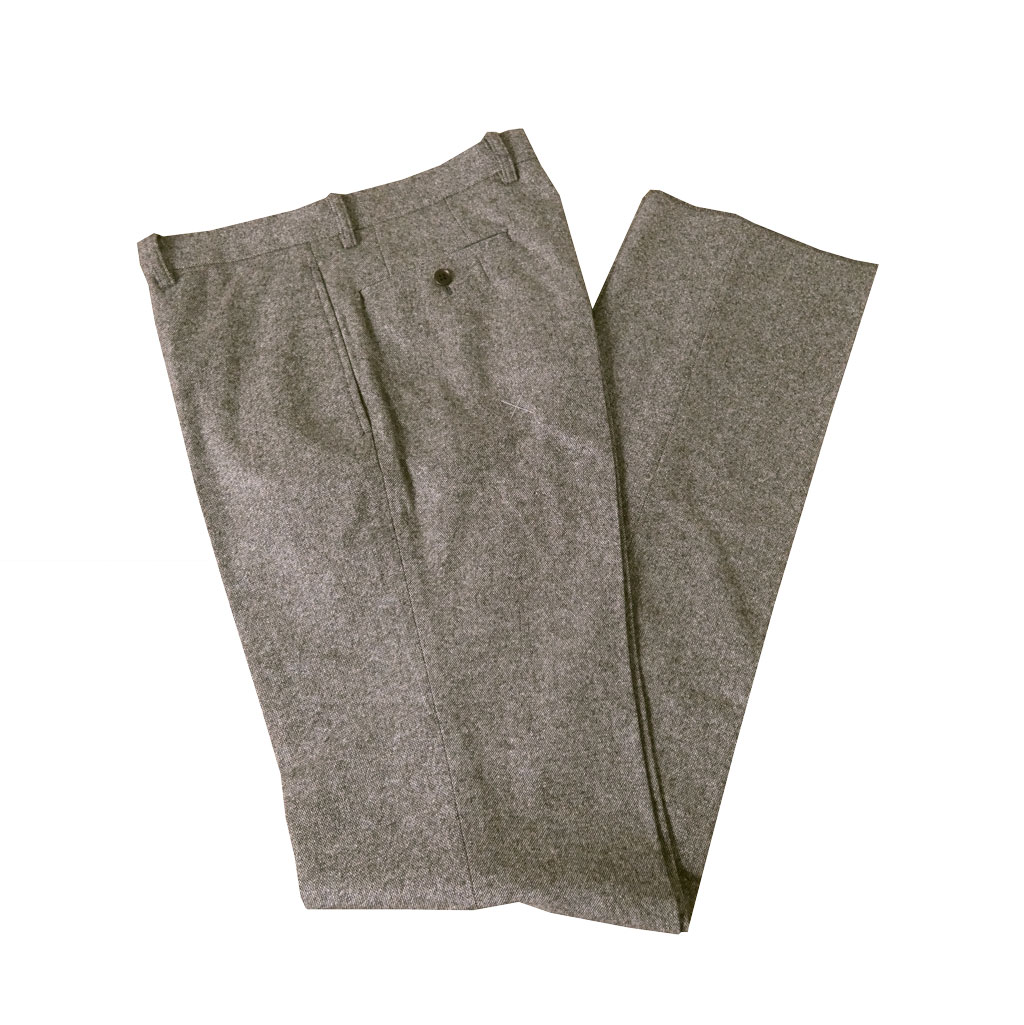 HAI-VASERON 秋冬春 ノータックパンツ ホームスパン ストレッチ ブラウン系   5233 　76cm 79cm 82cm 85cm 88cm 91cm 94cm 97cm