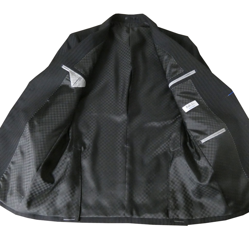 スーツ メンズ 秋冬春 シングルスーツ 2つボタン ダディコスタ(Dady Costa) ビジネススーツ ネイビー ストライプ 紺 4312  A4 A5 A7 AB4