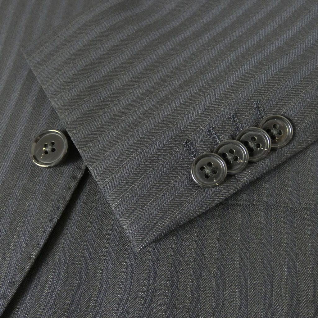 スーツ メンズ 秋冬春 シングルスーツ 2つボタン ダディコスタ(Dady Costa) ビジネススーツ ネイビー ストライプ 紺 4312  A4 A5 A7 AB4