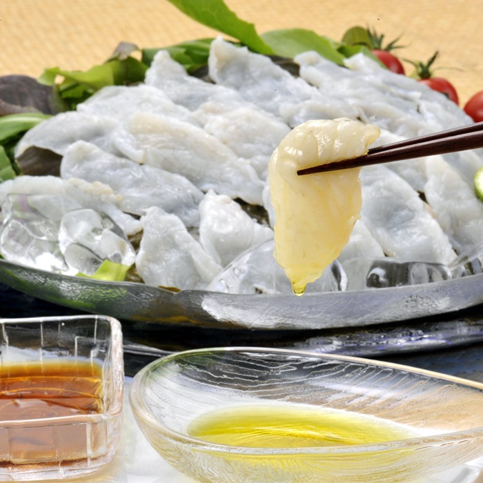 山口県萩産活〆まふく昆布霜降り刺身（3人前）