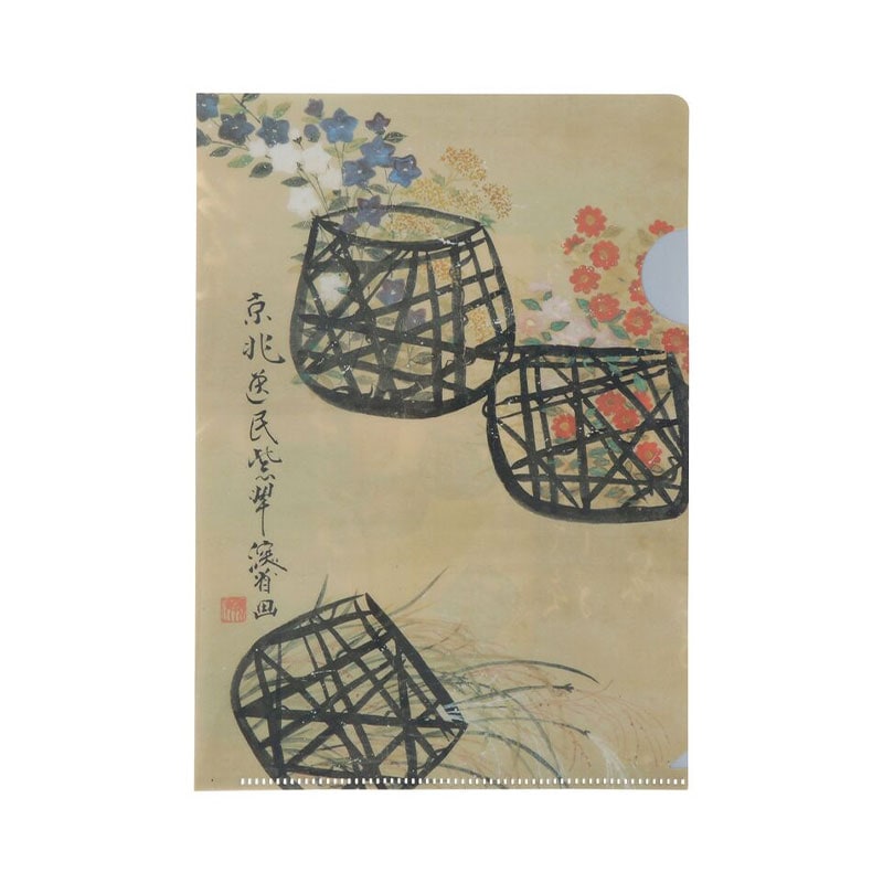 A5クリアファイル　尾形乾山　《花籠図》