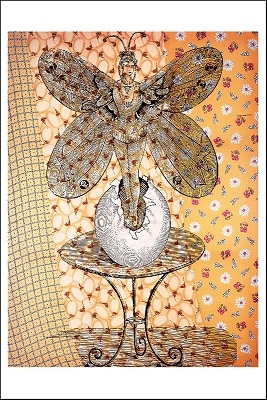 ポストカード　ジグマール・ポルケ《Nessi Has Company Ⅱ》