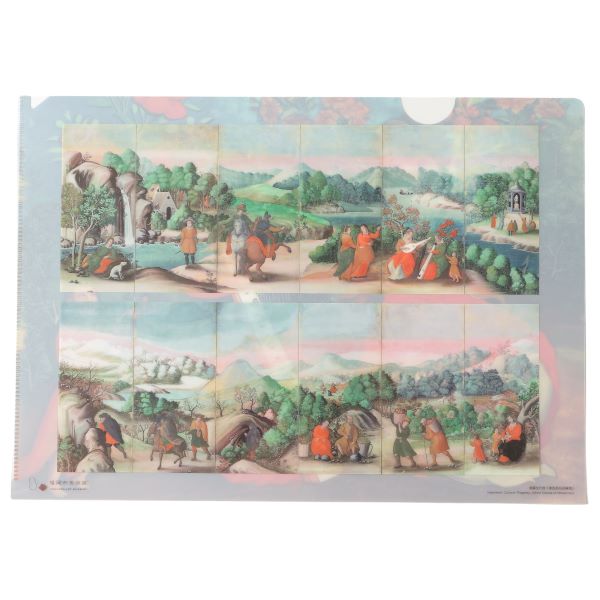 A4クリアファイル　重要文化財《泰西風俗図屏風》