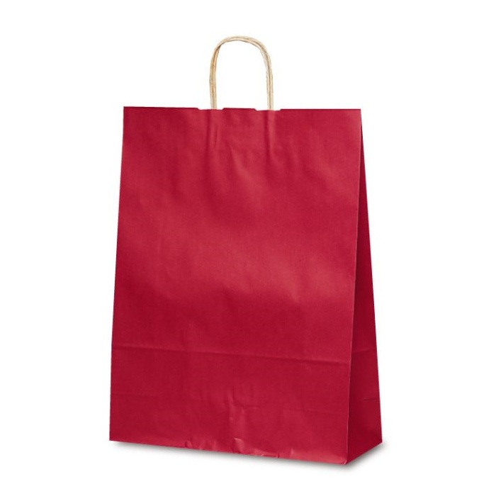 手提袋　Ｔ－１２　カラー赤　＃１４４７