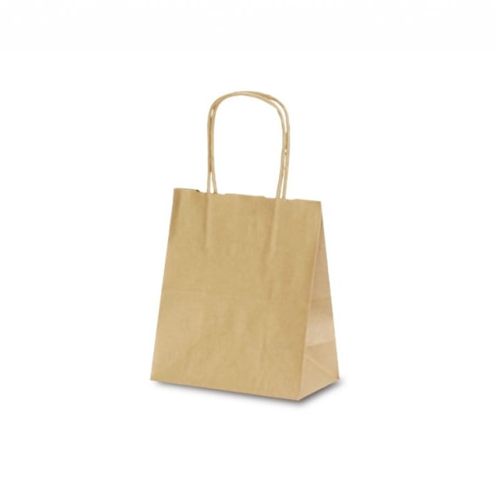 手提袋　Ｔ－１　茶無地　＃１１１８