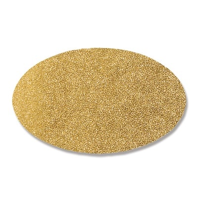 シール　オーバル　無地　金　＃７１６１６１９