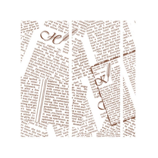 ＷＡＸペーパー　フェザーイニシャル白　１５－１５　＃４５２７０００