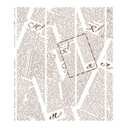 ＷＡＸペーパー　フェザーイニシャル白　２１．８－２５　＃４５２７００２