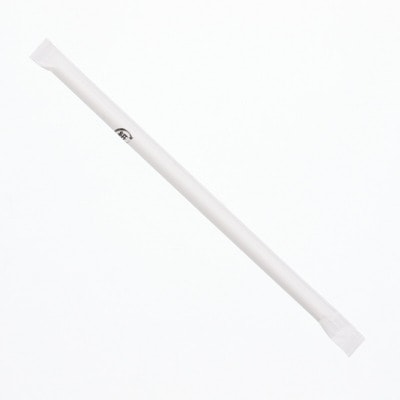 ペーパーストロー　白　単袋　２００本　＃４７１２９３２