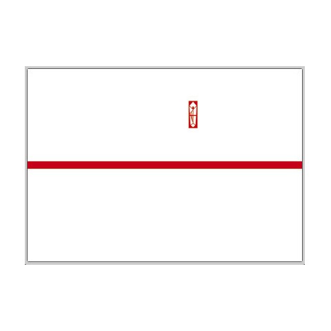 のし紙　赤棒　豆判Ｂ６　２－６７０