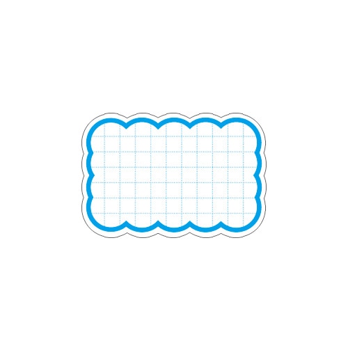 抜型カード　雲　中　ブルー　１６－４１５４