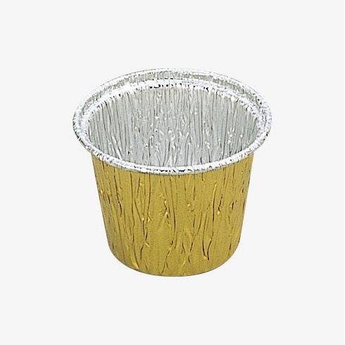 アルミ丸型カップ　７ｃｍ　ゴールド　Ａ４０７０Ｅ　＃６０１９２４