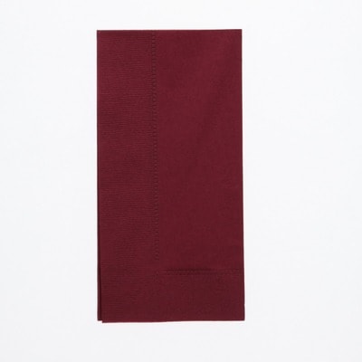 カラー２ｐｌｙナフキン　４５ｃｍ　ワインレッド　＃４７１０２３３