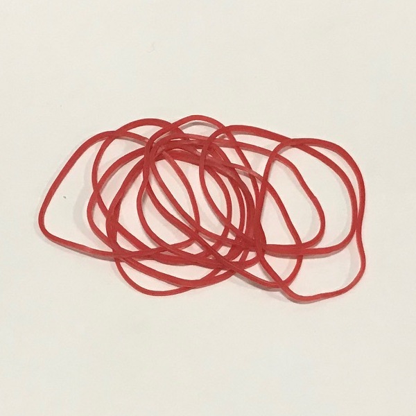 ジャストバンド　＃１６　透明赤