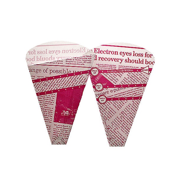 スパイラルクレープ袋　Ｔ０３（ピンク）　＃２１００４５