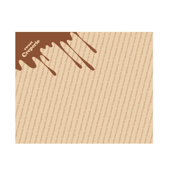 ラミクラフトクレープ包装紙　四角チョコ