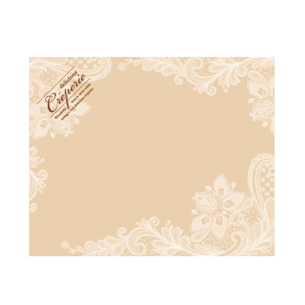 ラミクラフトクレープ包装紙　四角レース