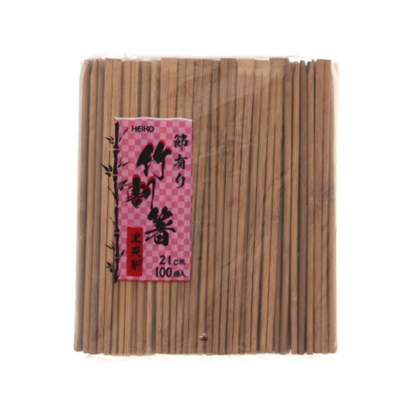 竹割箸　黒天削　２１ｃｍ　１００膳　＃４６３６３２１