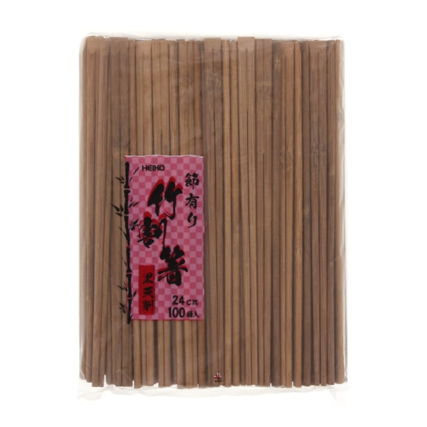 竹割箸　黒天削　２４ｃｍ　１００膳　＃４６３６３２２