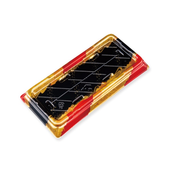 寿司容器　千代の盛　２－６Ｂ　つややか赤　＃４４６０４２３