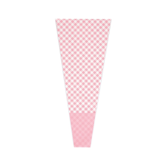 デザイン花袋・チェック　４５－２０　ピンク　　＃６２１１４０２