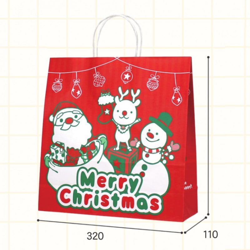 手提袋　クリスマスバスケット　Ｔ－６　＃１３３７