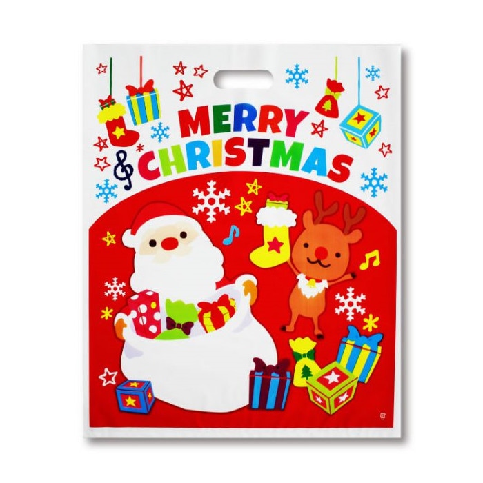 ポリバッグ　クリスマスバスケット　大　＃４２８０