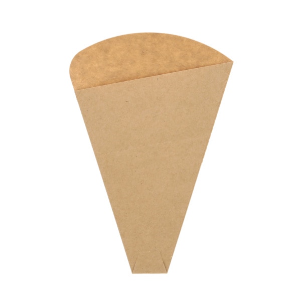 クレープ三角袋　未晒無地　ミシン目入　＃４７３８２９７