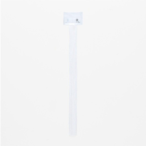 にんにくネット　無地ラベル　３５ｃｍ　白　＃４７１１７１７