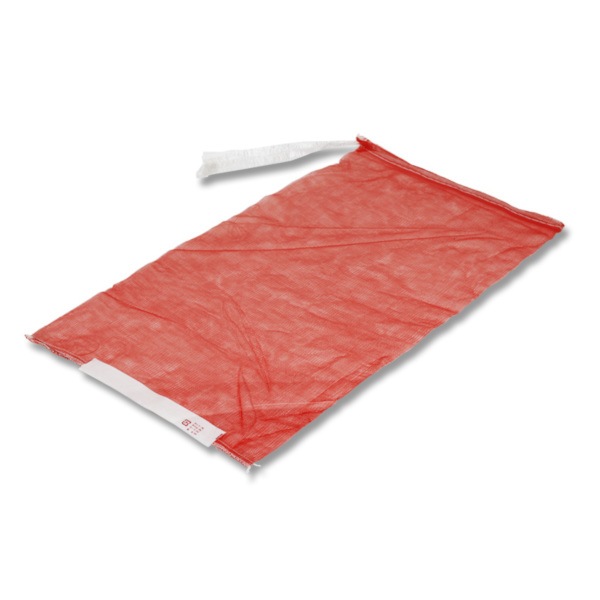 メリヤスネット　１０Ｋｇ　赤　取っ手・プラマーク付　ラベル無　＃４７１１７６４