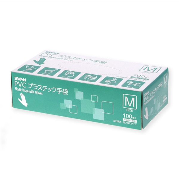 ＰＶＣプラスチック手袋　Ｍ　＃４７７０９６２