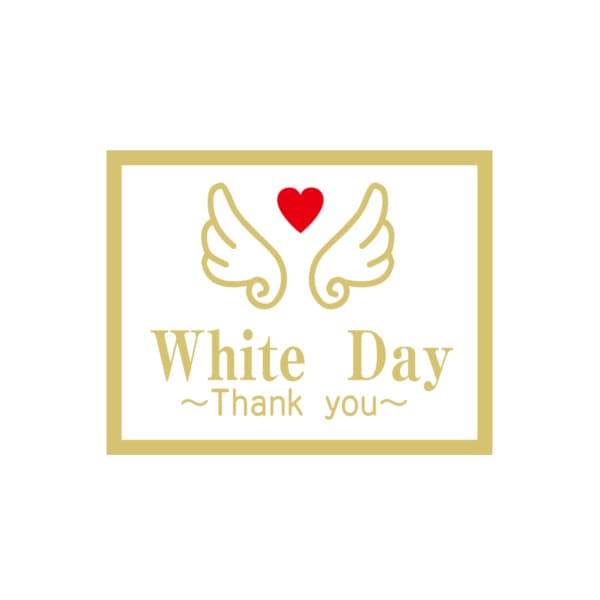 ホワイトデーシール　ＷｈｉｔｅＤａｙ ＴｈａｎｋＹｏｕ　２Ｈ－２５