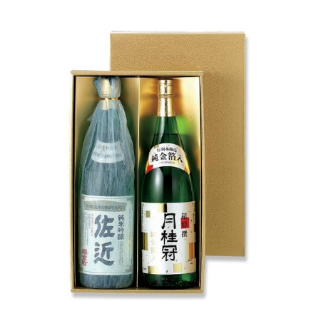 ゴールド一升瓶箱　２本入　Ｋ－３６０