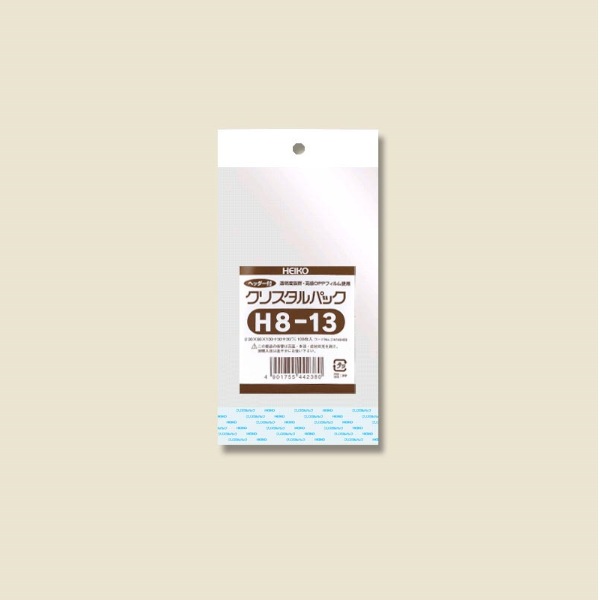 クリスタルパック　ヘッダー付　Ｈ８－１３　＃６７４６４００