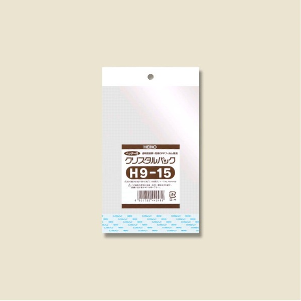 クリスタルパック　ヘッダー付　Ｈ９－１５　＃６７４７４００