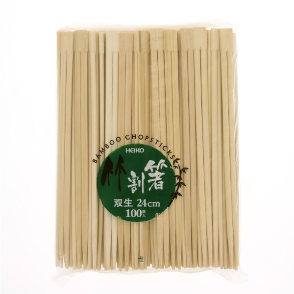 竹割箸　双生　２４ｃｍ　１００膳　＃４６３６３３９