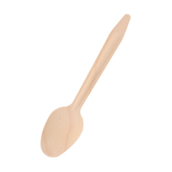 木製スプーン　ワイド　１６３ｍｍ　バラ（個包装なし）　＃４５１４２５０