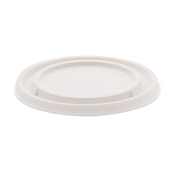 バガススープカップ用蓋　ホワイト　４５０ｍｌ　＃４４６６１８９