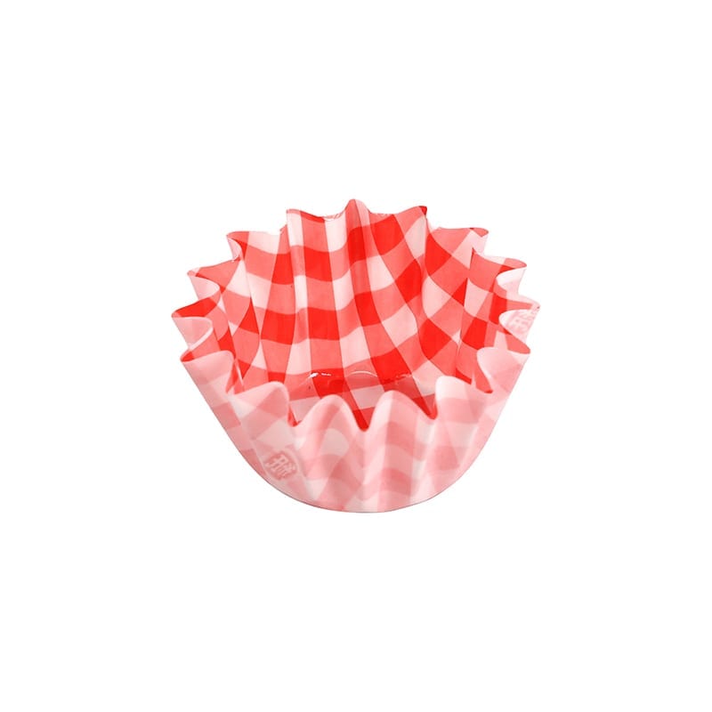 純白ペットケース　４号深　赤チェック　＃４５２９０３１