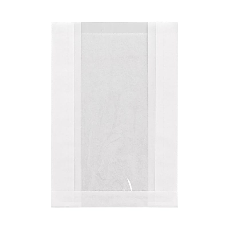 ＮＦ窓付耐油ガゼットパック　１７－２３．５　白無地　＃４１８１１０８