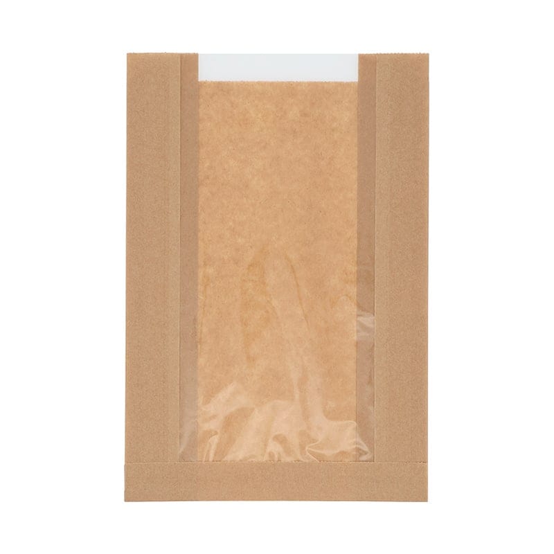 ＮＦ窓付耐油ガゼットパック　１７－２３．５　未晒無地　＃４１８１１０９