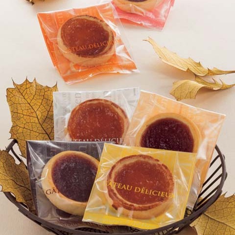 合掌ガゼット袋　合掌ガゼットGT　(透明タイプ)　No.22洋柄オレンジ　5000枚　0800686(0802808)　ケース販売　取り寄せ品　福助工 合掌ガゼット袋 合掌ガゼットGT (透明タイプ) No.22洋柄